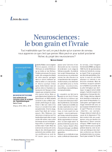 Neurosciences : le bon grain et l`ivraie