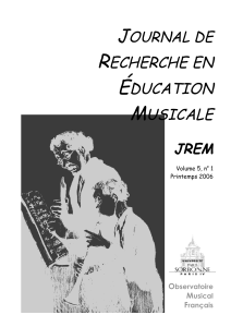 L`appropriation formative musicale - Université Paris