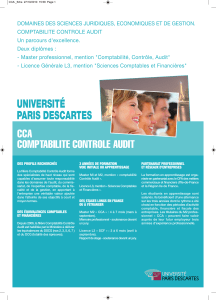 comptabilite controle audit - L`Université Paris Descartes