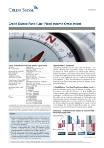 Credit Suisse Fund (Lux) Fixed Income Cycle Invest
