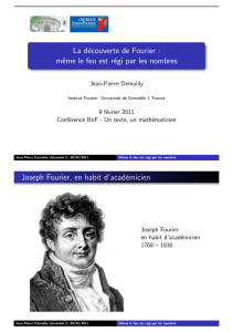 La découverte de Fourier : même le feu est régi par