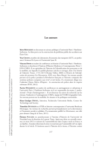 Les auteurs (Fichier pdf, 237 Ko) - Presses Universitaires de Rennes