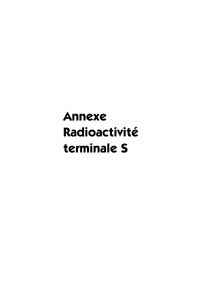 Annexe Radioactivité terminale S