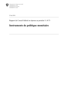 Instruments de politique monétaire