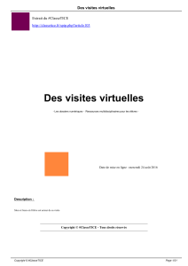 Des visites virtuelles