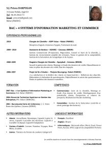 BAC + 4 SYSTEME D`INFORMATION MARKETING ET COMMERCE