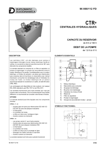 centrales hydrauliques 96 000/112 fd