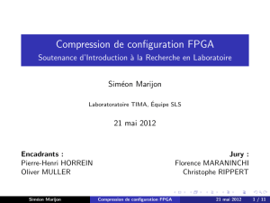 Compression de configuration FPGA