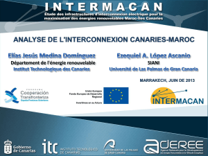 Analyse de l`interconnexion Canaries-Maroc