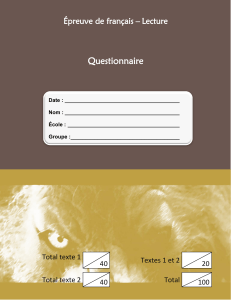 Questionnaire - Fusion 2 et 3