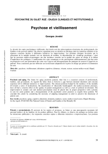 Psychose et vieillissement