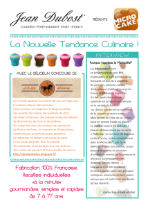 Livret recettes Microcake® Jean Dubost