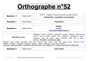 Orthographe n°52 - bla-bla cycle 3