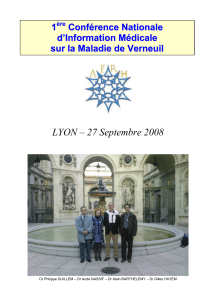 LYON - Association Française pour la Recherche sur l`Hidrosadénite