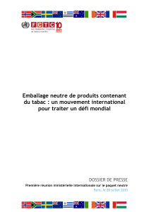 Emballage neutre de produits contenant du tabac : un mouvement