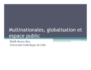Multinationales, globalisation et espace public