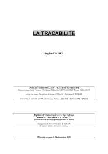 la tracabilite