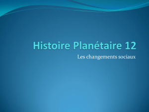 Powerpoint- Les changements sociaux