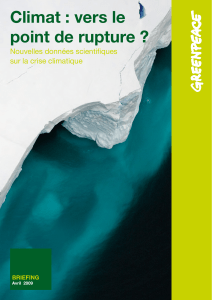 Climat : vers le point de rupture