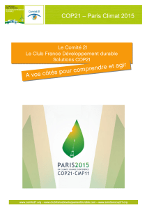 Fiche projet COP21