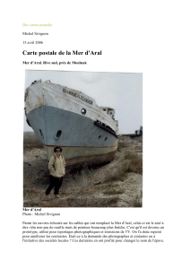 Carte postale de la Mer d`Aral