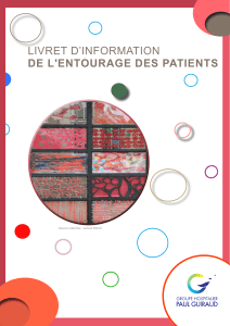 Livret de l`entourage - Groupe hospitalier Paul Guiraud