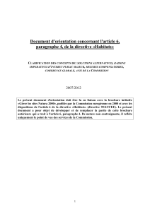 Document d`orientation concernant l`article 6