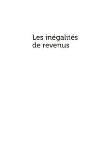 Les inégalités de revenus