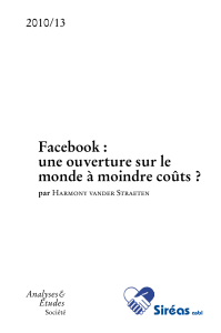 Facebook : une ouverture sur le monde à moindre coûts