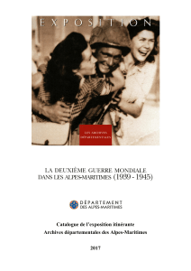 Catalogue de l`exposition itinérante Archives départementales des