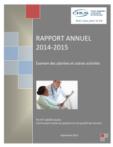 rapport annuel 2014-2015
