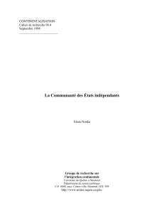 La Communauté des États indépendants - IEIM-UQAM