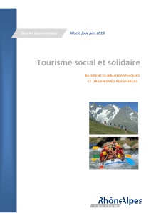 Tourisme social et solidaire