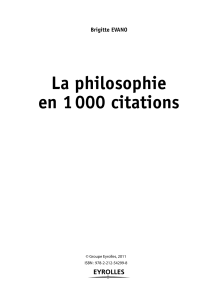 La philosophies en 1000 citations