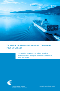 Le comité d`experts sur la valeur sociale et économique du transport