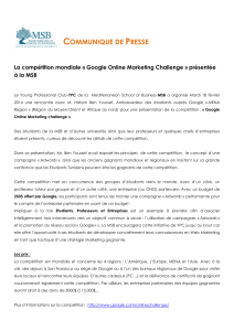 Google Online Marketing Challenge Presentation at MSB