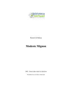Modeste Mignon - Biblioteca Virtual Universal
