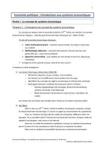 Economie politique : Introduction aux systèmes économiques