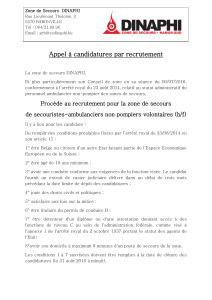 Appel à candidatures par recrutement