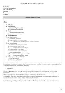 CHEMLI Nyl Nutrition Pr. Lavéro 20 pages L`obésité chez l