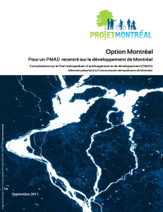 M079 - Projet Montréal - Communauté métropolitaine de Montréal