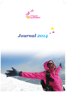 Journal 2014 - A chacun son Everest