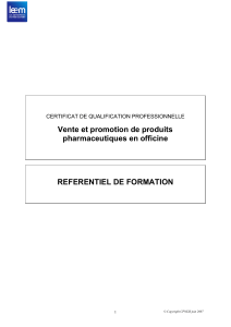 Référentiel de formation