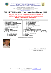 Bulletin de l`UNOR n° 05-2017 - UNOR-AOR-NC
