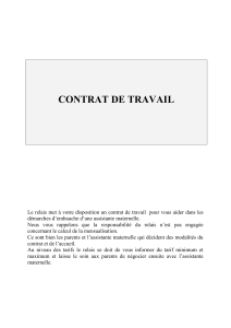 CONTRAT DE TRAVAIL - Les P`tits Soyeux