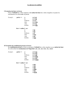 Les phrases de condition