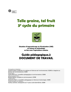 Telle graine, tel fruit | Guide pédagogique.2