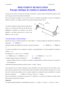 ÉNERGIE MÉCANIQUE