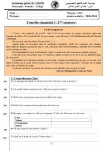 Contrôle continu N°1 - Institution Al Omam