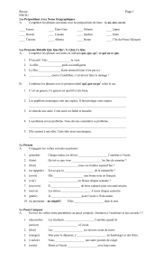 Review- Beginning of Semester